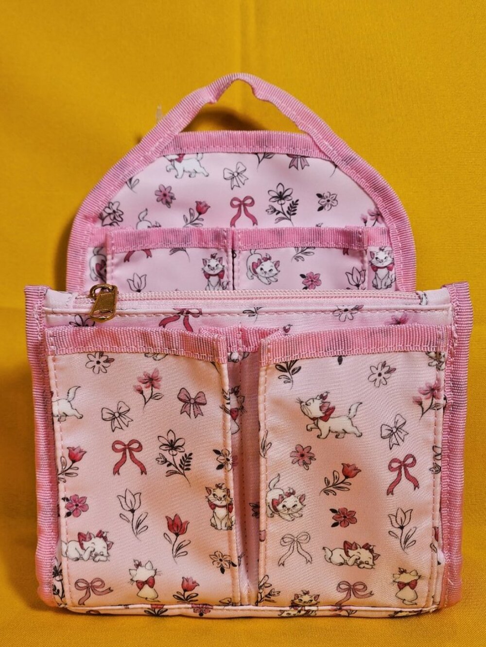 Disney the Aristocats Marie Pink Bow Cat Mini Backpack Organizer Insert NEW
